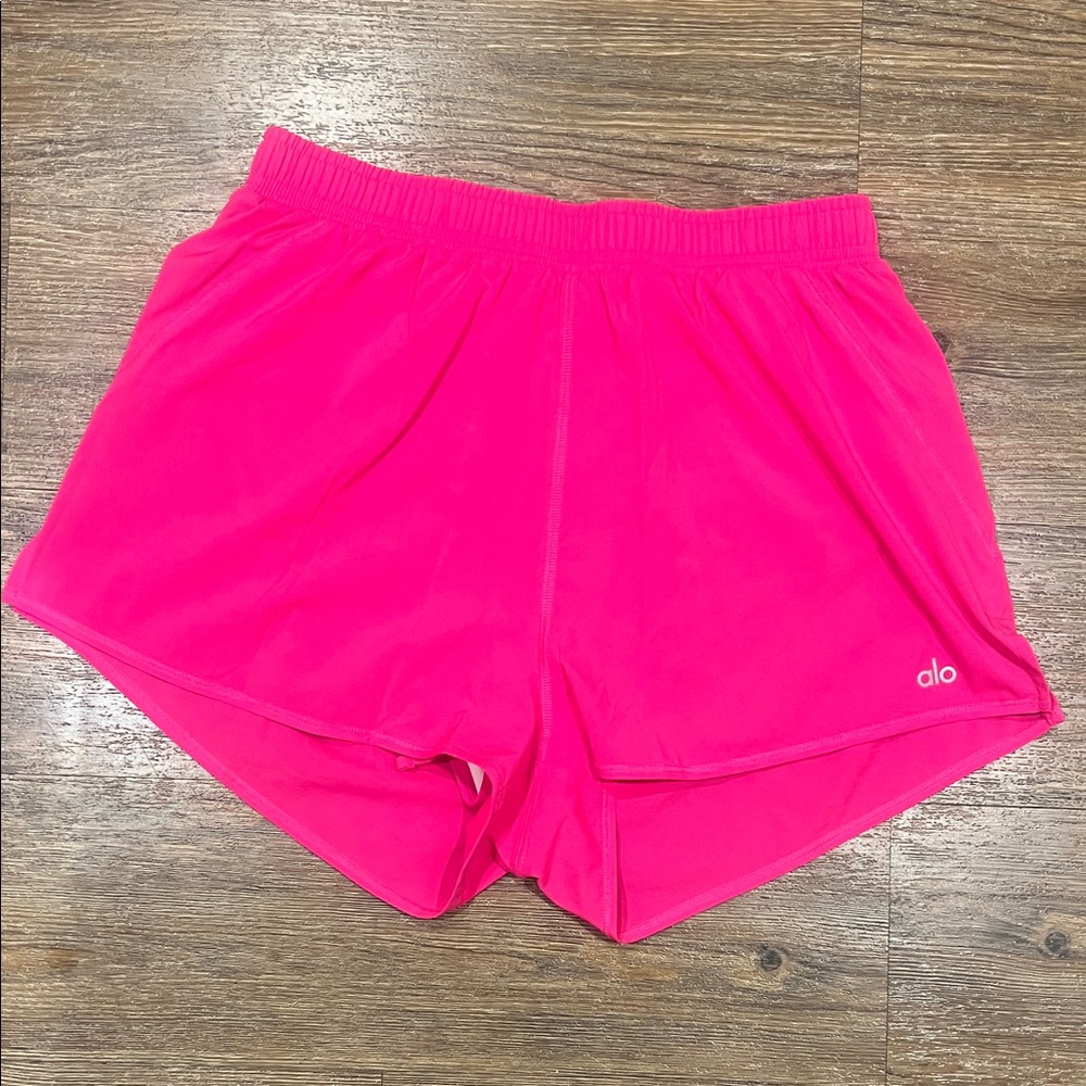 ALO Yoga Women's Bright Pink Athletic Shorts